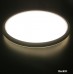 Φωτιστικό Πλαφονιέρα Φ27 LED 18W 230V 1800Lm και Οπίσθιο Φωτισμό Backlit 4000K PC Μαύρο IP54 21-300181